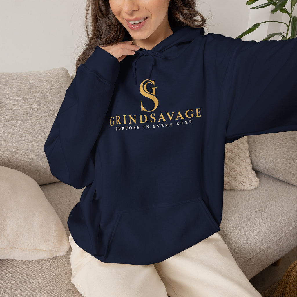 GrindSavage Gold Emblem Hoodie