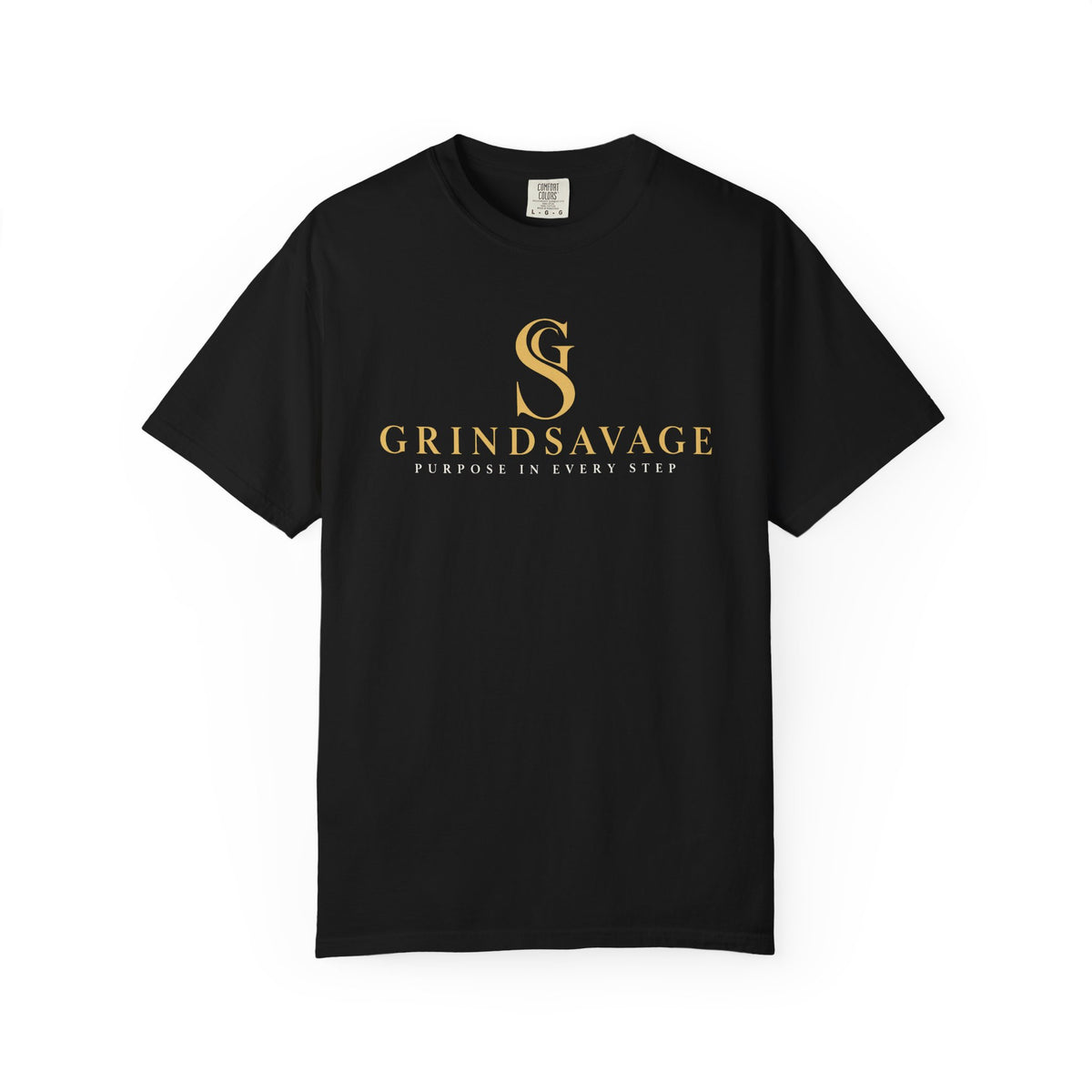 GrindSavage Gold Emblem Garment-Dyed T-Shirt