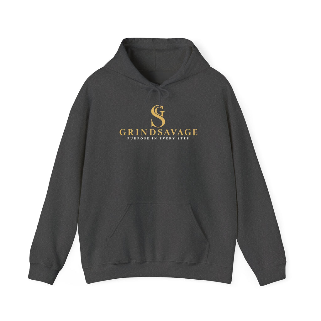 GrindSavage Minimalist Gold Logo Hoodie
