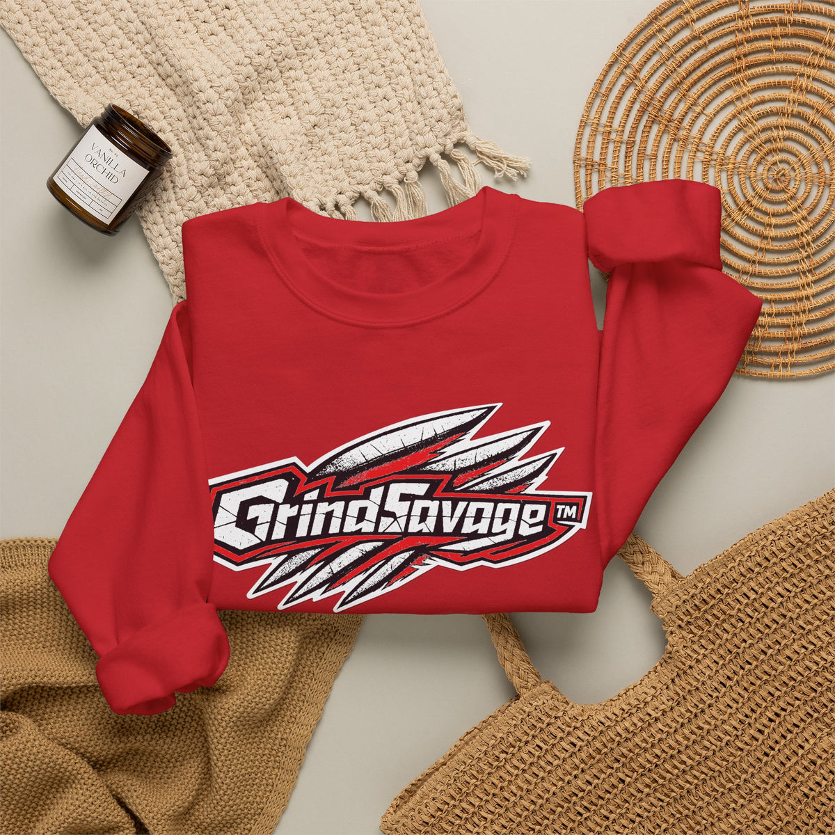 GrindSavage Signature Logo Crewneck Sweatshirt