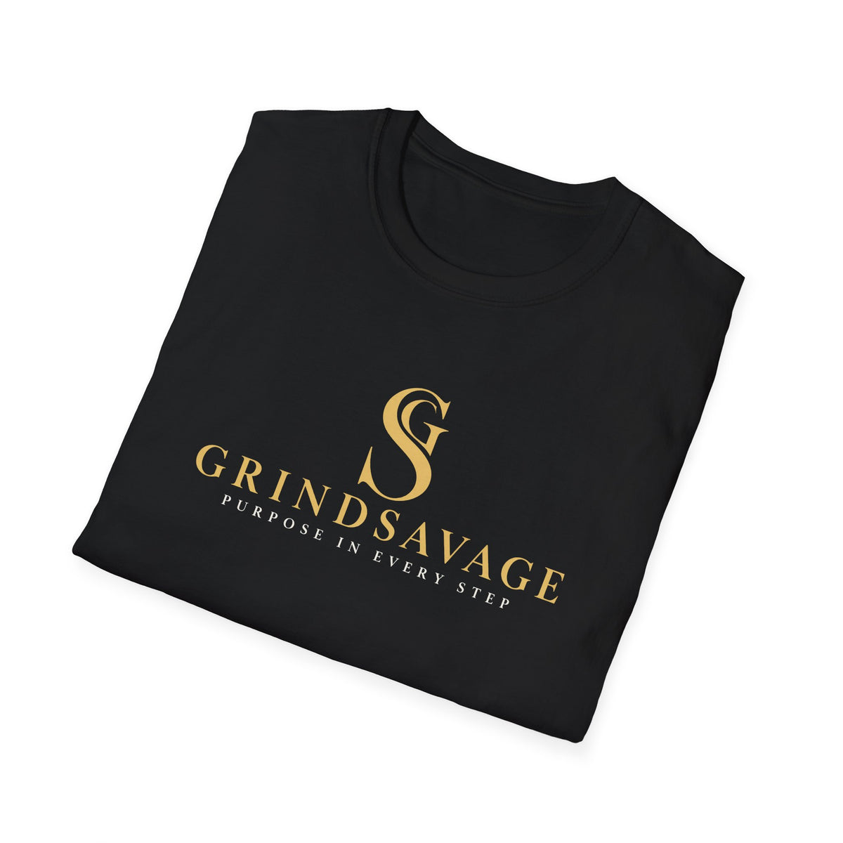 GrindSavage Minimalist Gold Logo T-Shirt