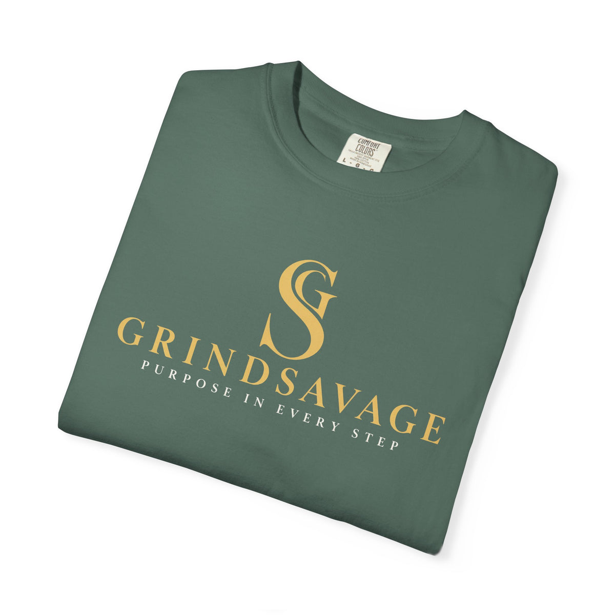 GrindSavage Gold Emblem Garment-Dyed T-Shirt