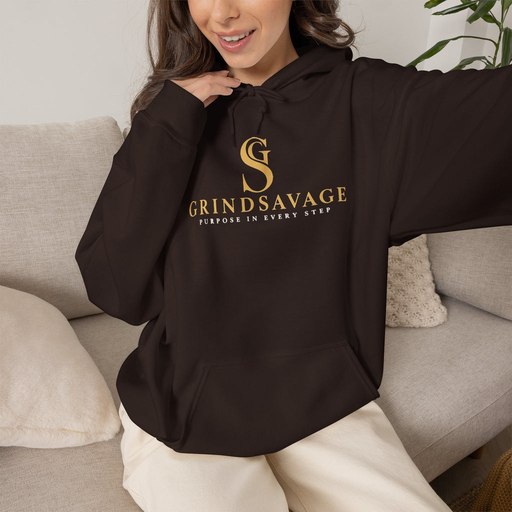 GrindSavage Gold Emblem Hoodie