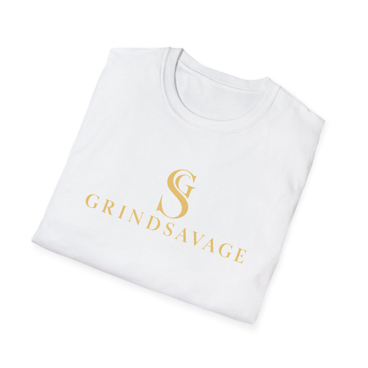 GrindSavage Minimalist Gold Logo T-Shirt