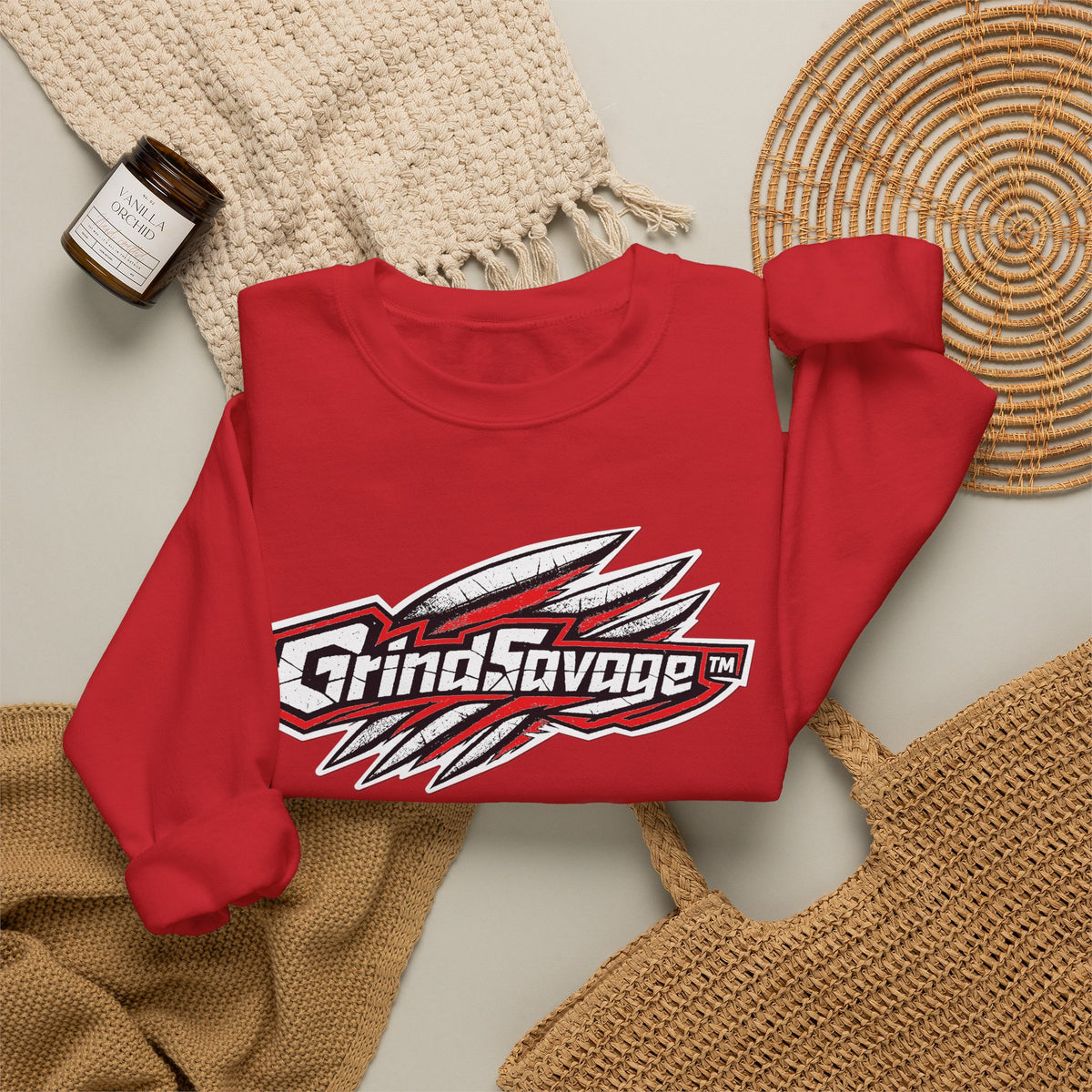GrindSavage Graphic Crewneck Sweatshirt