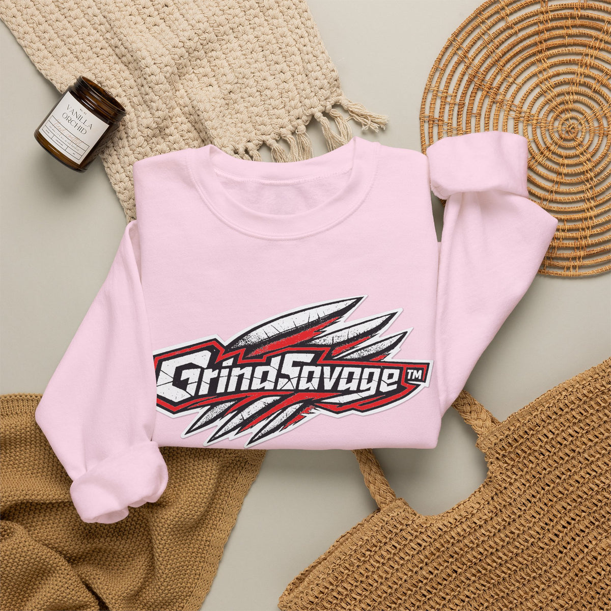 GrindSavage Signature Logo Crewneck Sweatshirt