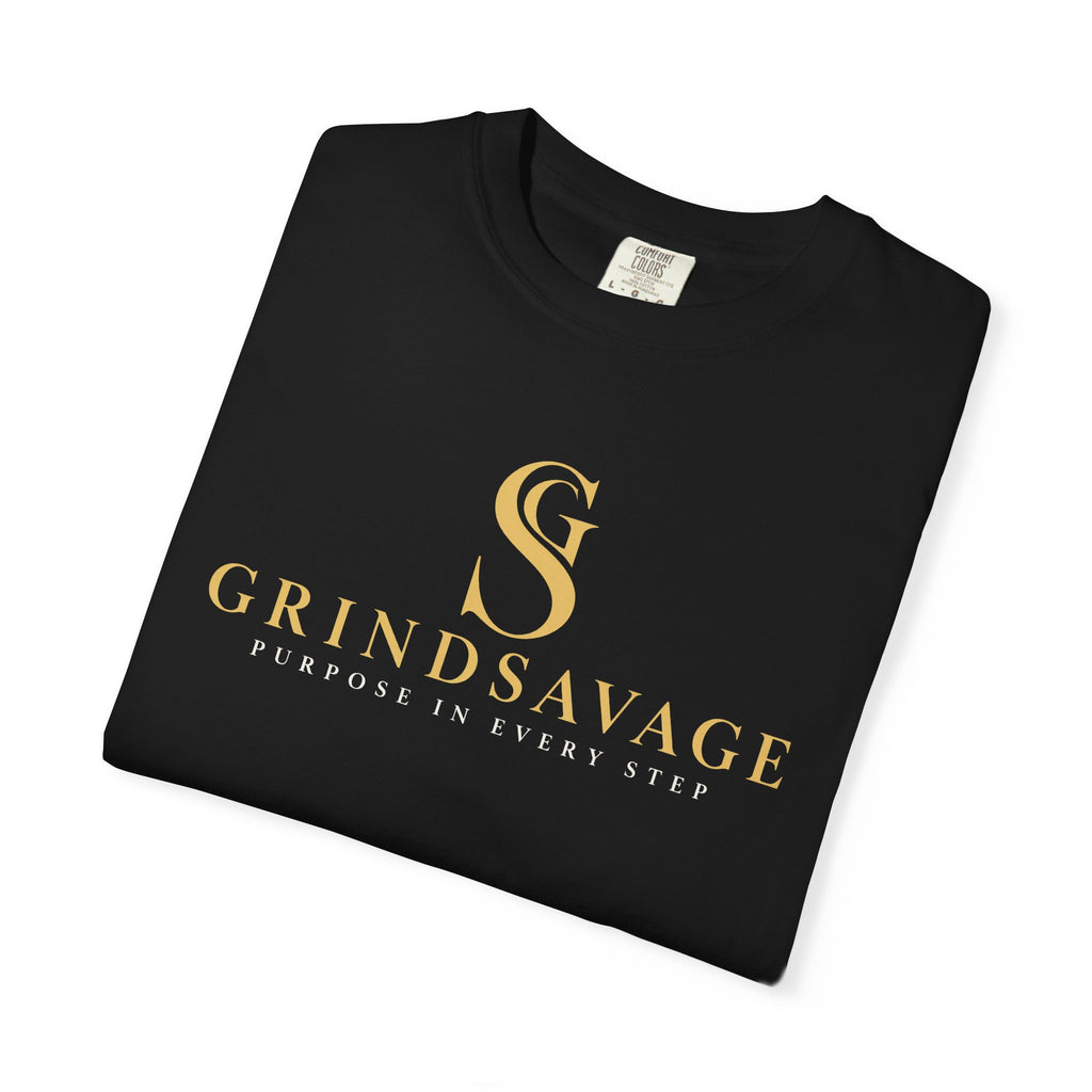 GrindSavage Gold Emblem Garment-Dyed T-Shirt