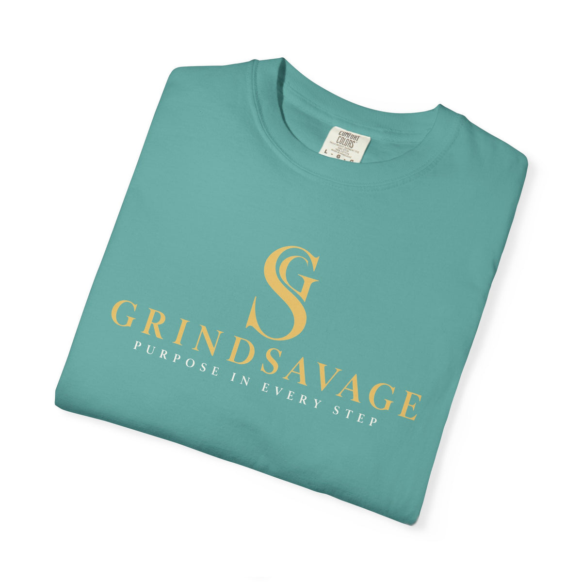 GrindSavage Gold Emblem Garment-Dyed T-Shirt