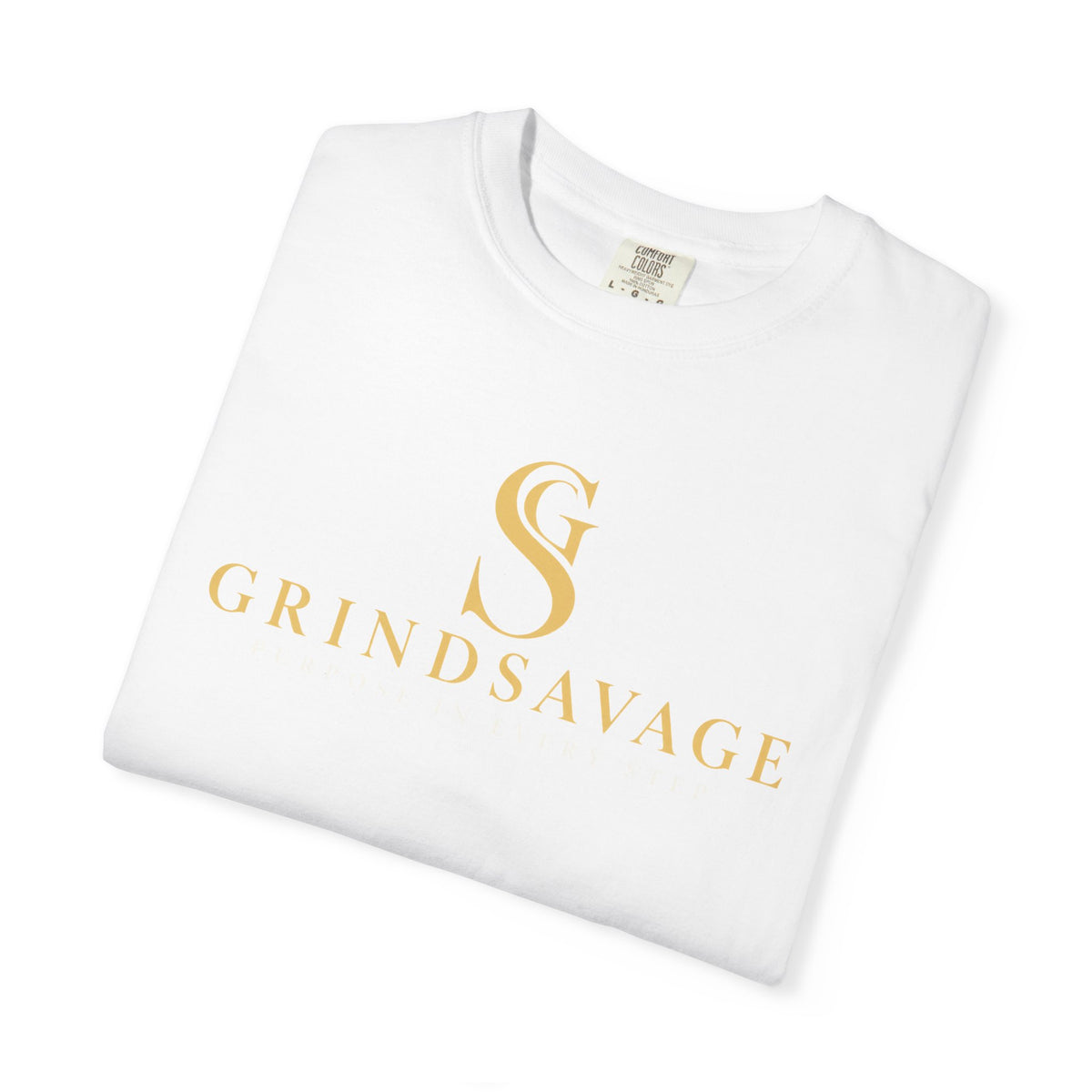 GrindSavage Gold Emblem Garment-Dyed T-Shirt