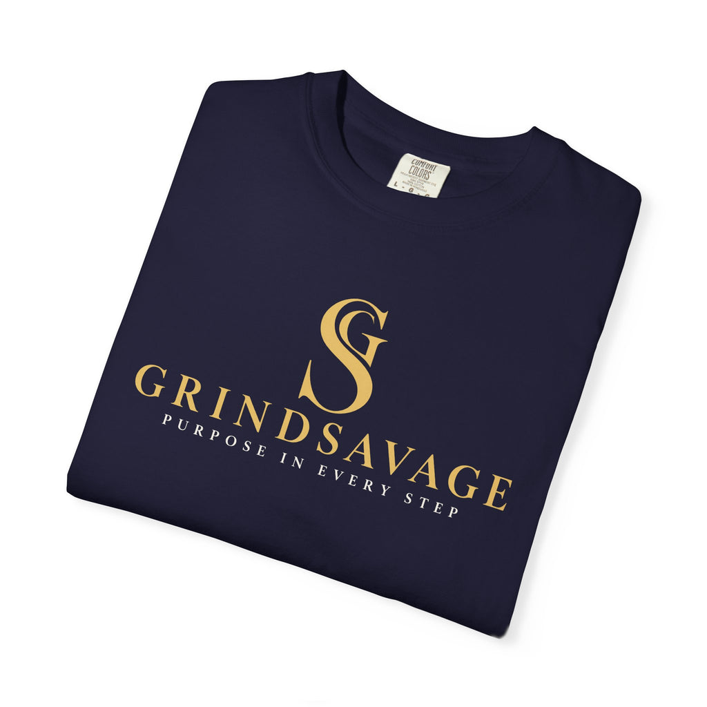 GrindSavage Gold Emblem Garment-Dyed T-Shirt