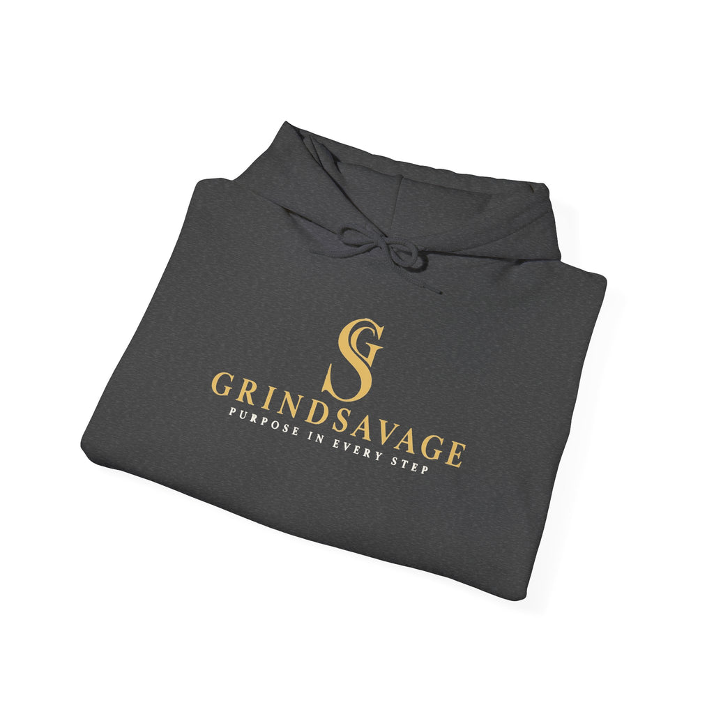 GrindSavage Minimalist Gold Logo Hoodie