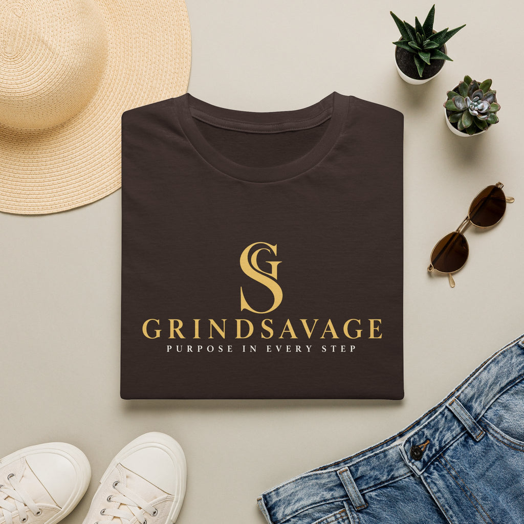 GrindSavage Minimalist Gold Logo T-Shirt