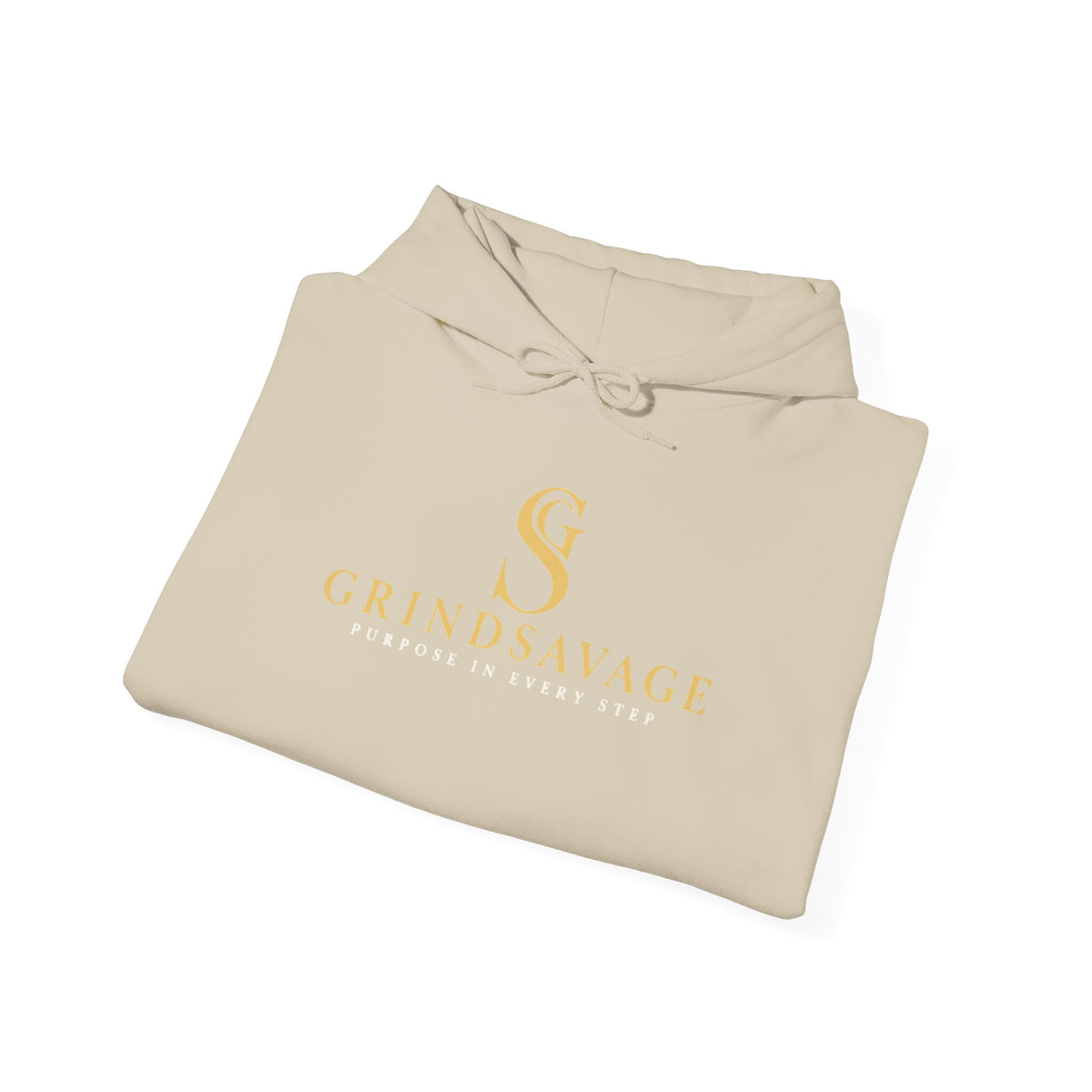 GrindSavage Minimalist Gold Logo Hoodie