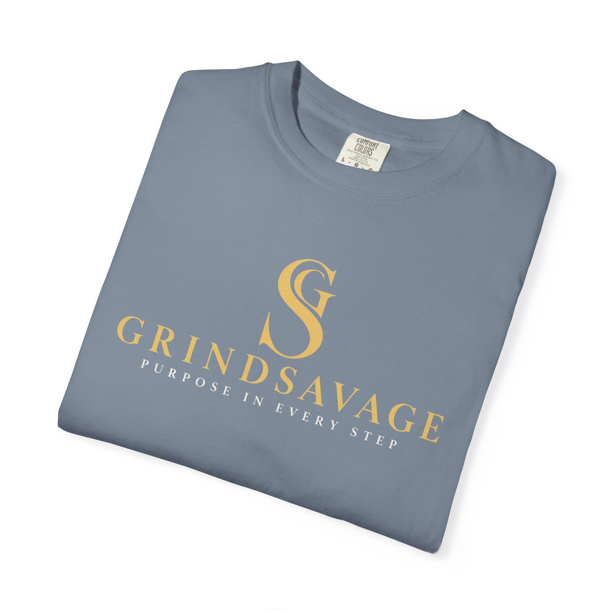 GrindSavage Gold Emblem Garment-Dyed T-Shirt
