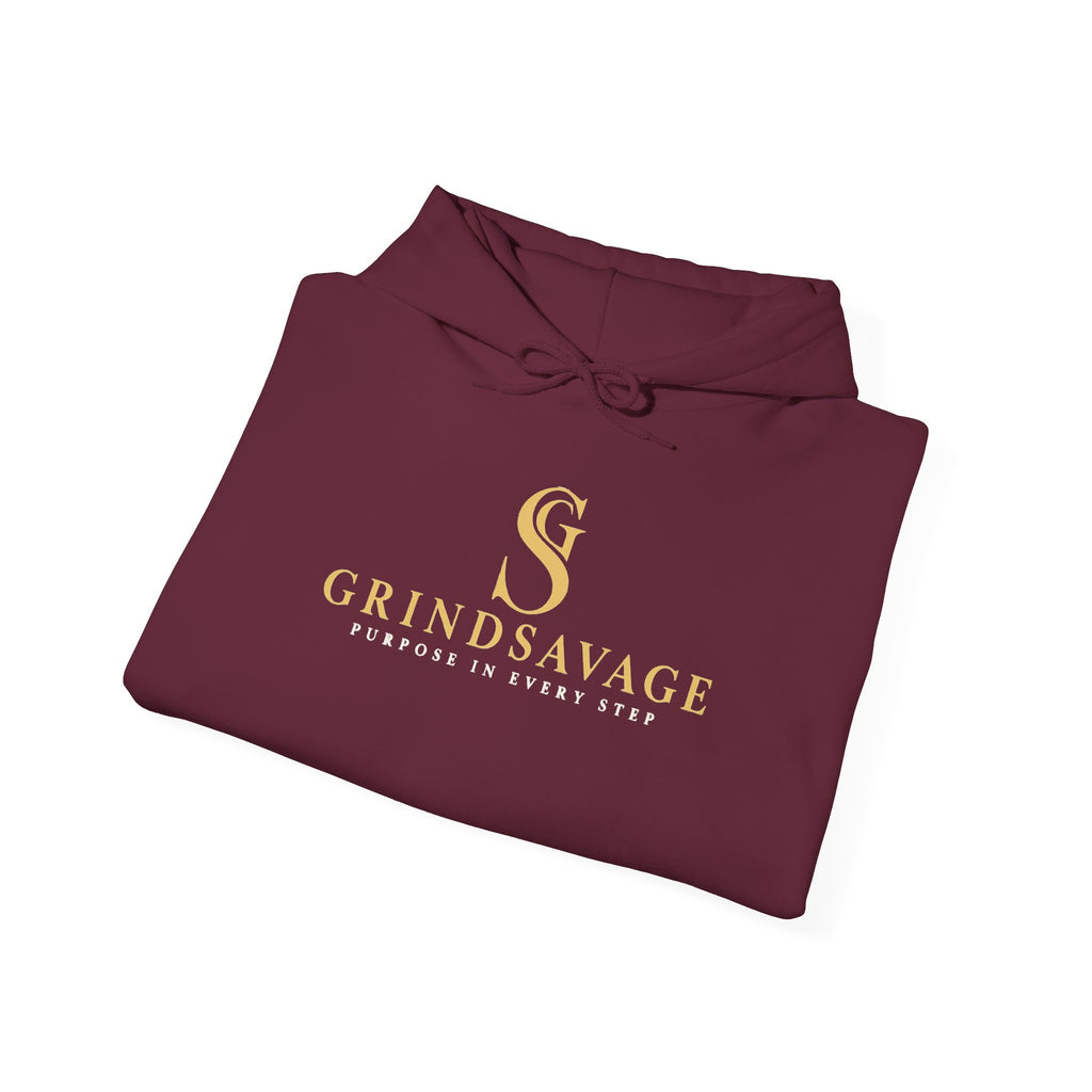GrindSavage Minimalist Gold Logo Hoodie