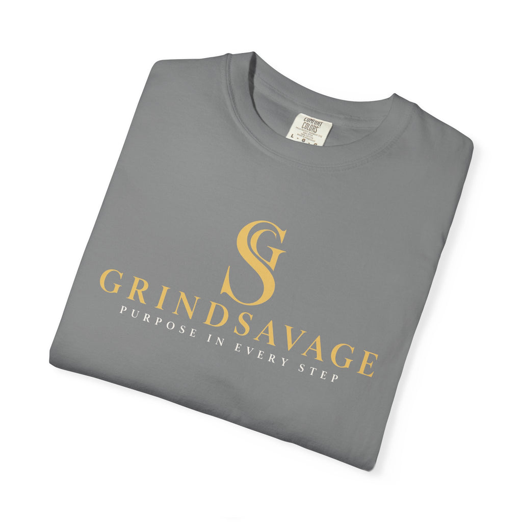 GrindSavage Gold Emblem Garment-Dyed T-Shirt