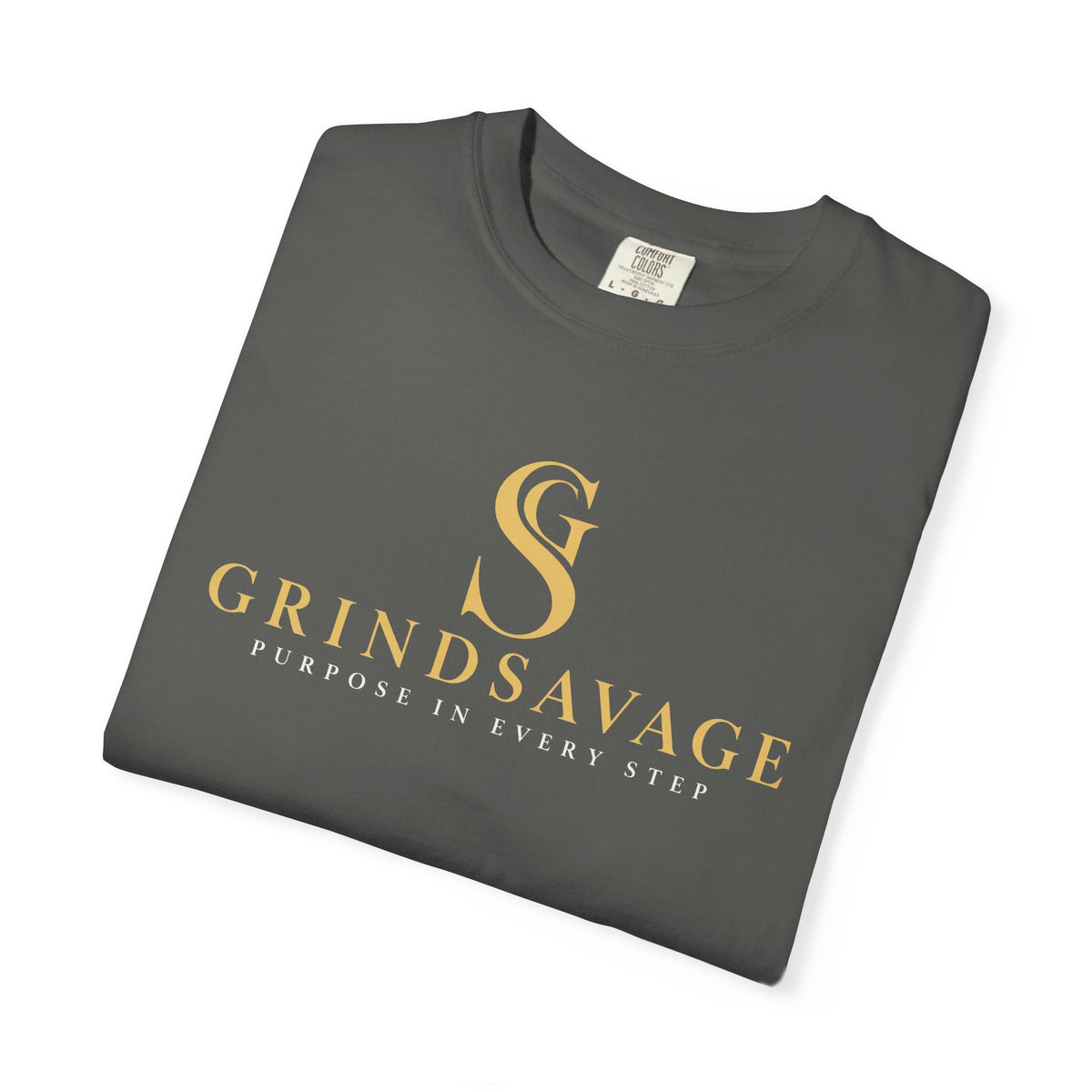 GrindSavage Gold Emblem Garment-Dyed T-Shirt