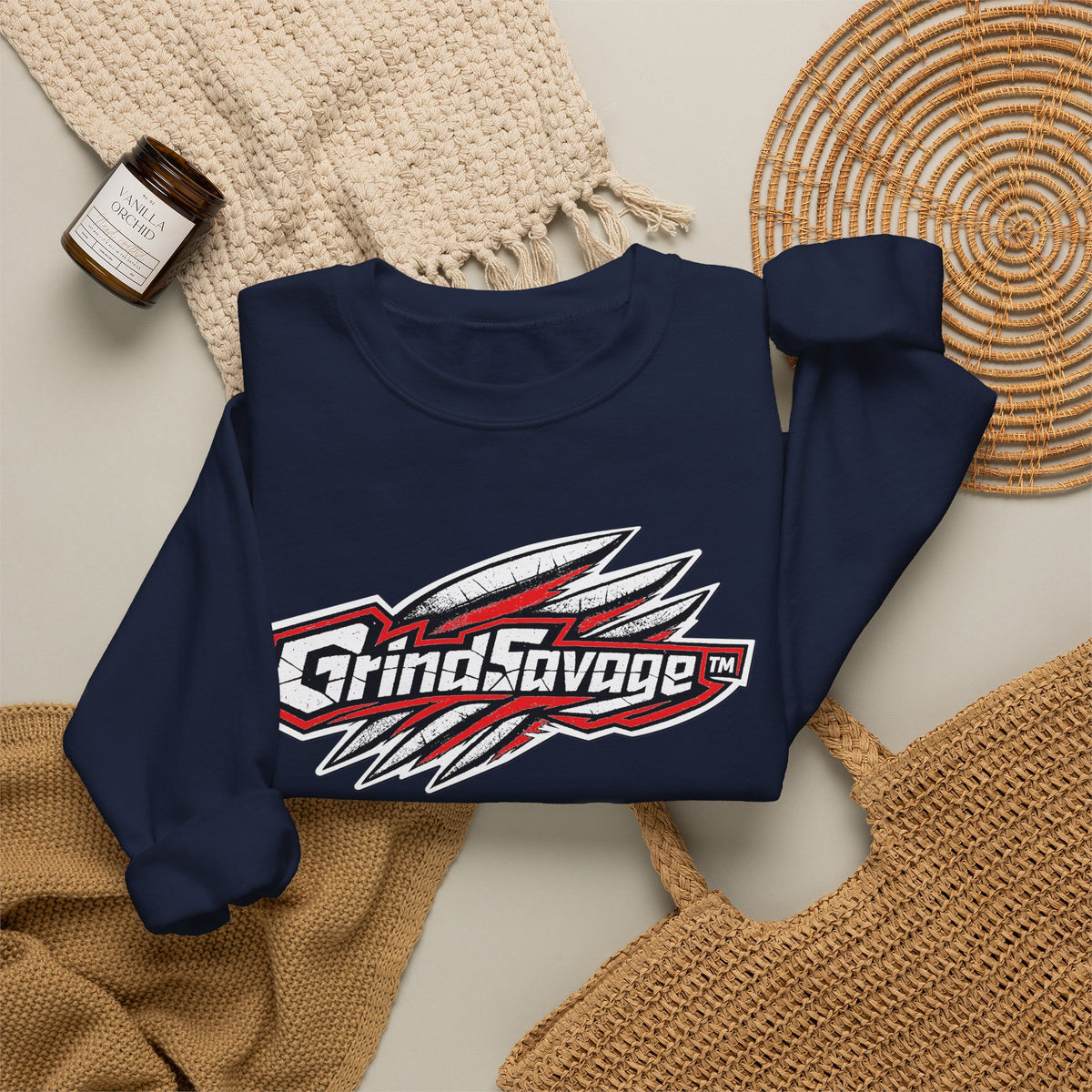 GrindSavage Graphic Crewneck Sweatshirt