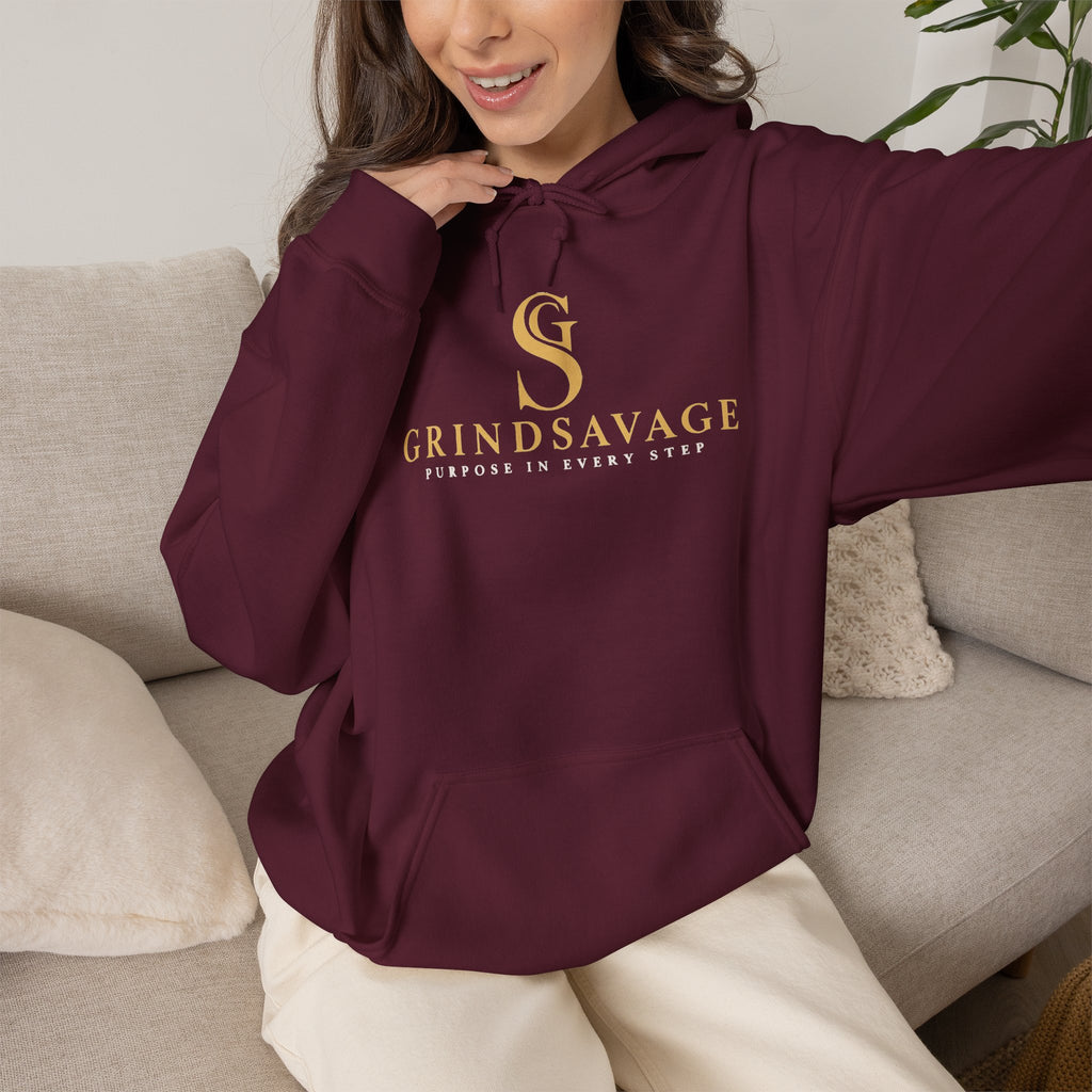 GrindSavage Gold Emblem Hoodie