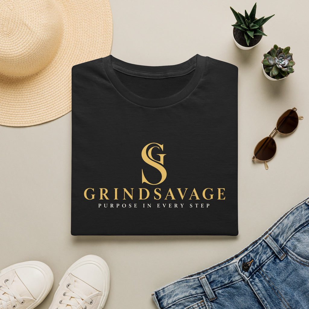 GrindSavage Minimalist Gold Logo T-Shirt